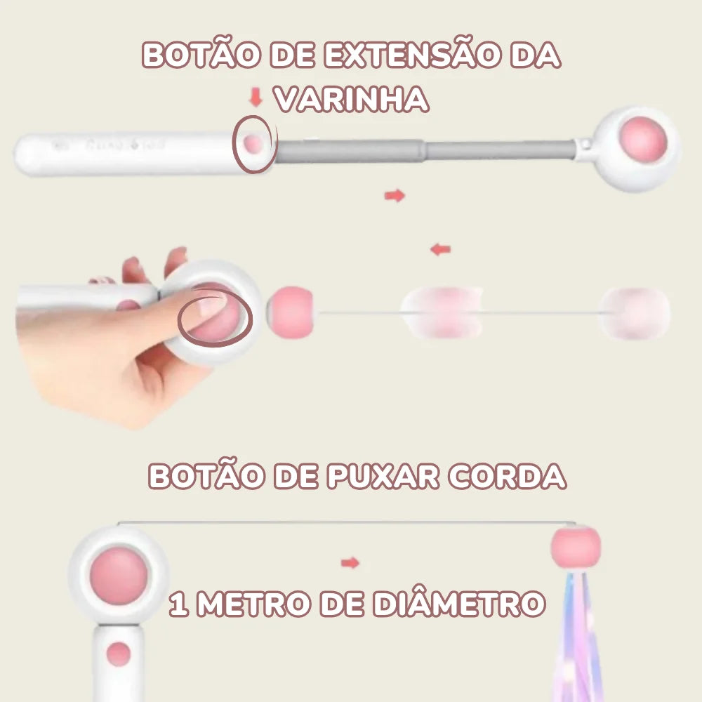 Varinha De Brinquedo Para Gatos | CatFlick: Brinque, Estenda, Surpreenda!