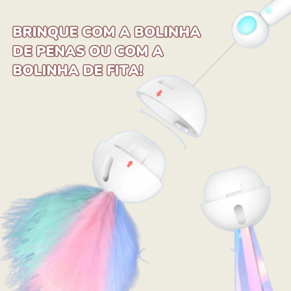 Varinha De Brinquedo Para Gatos | CatFlick: Brinque, Estenda, Surpreenda!