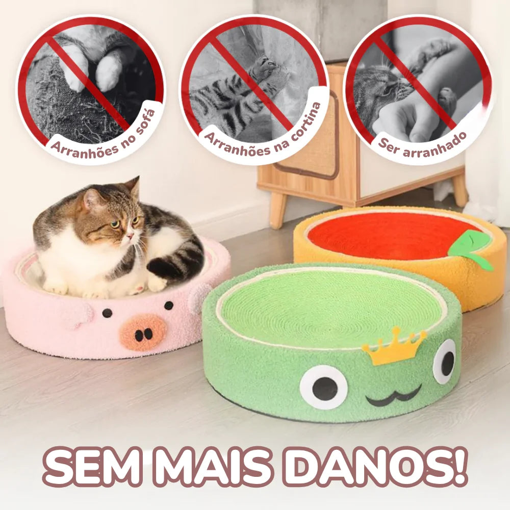 Cama de Sisal Multifuncional – Cama & Arranhador Divertido para Gatos