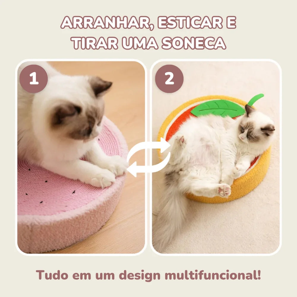 Cama de Sisal Multifuncional – Cama & Arranhador Divertido para Gatos