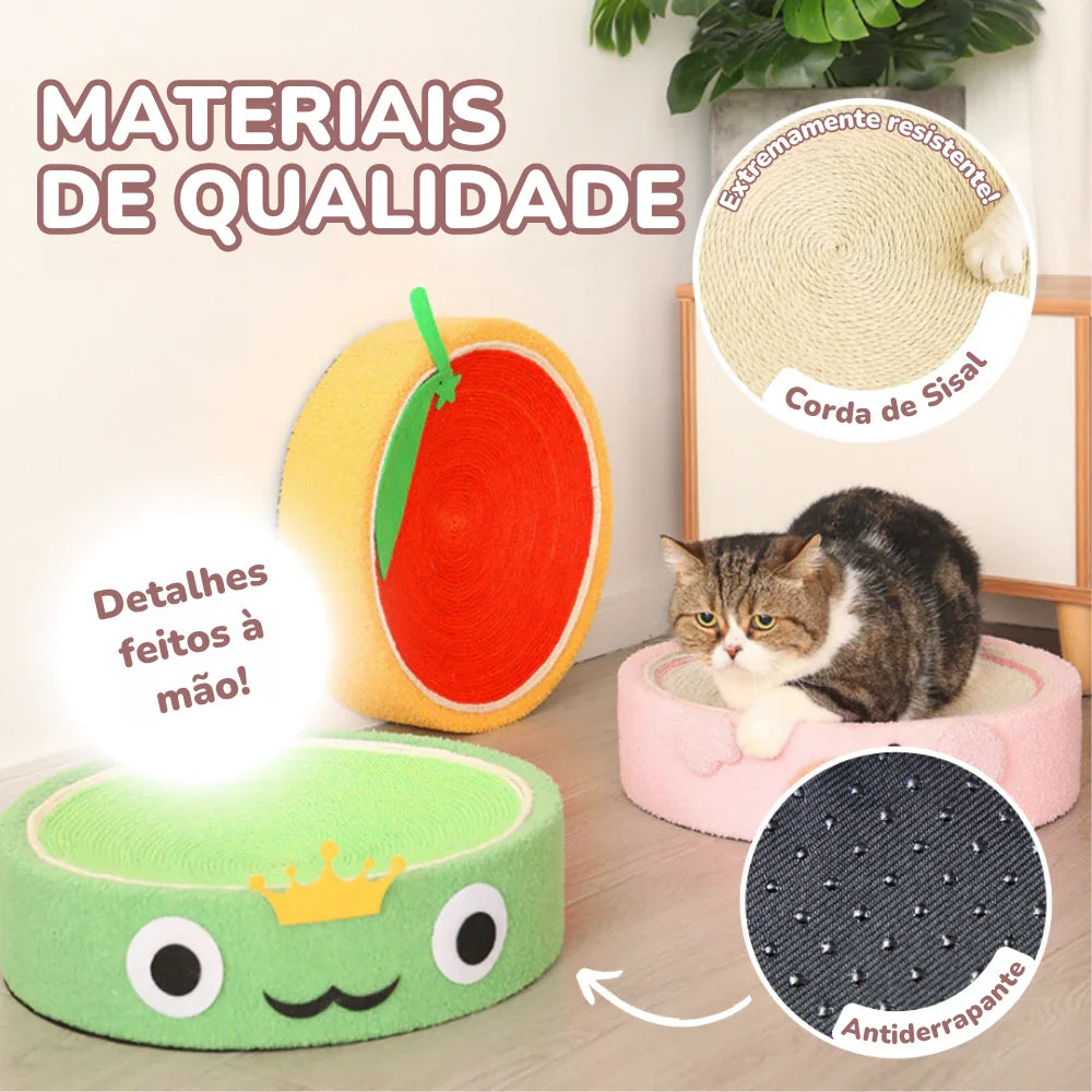 Cama de Sisal Multifuncional – Cama & Arranhador Divertido para Gatos