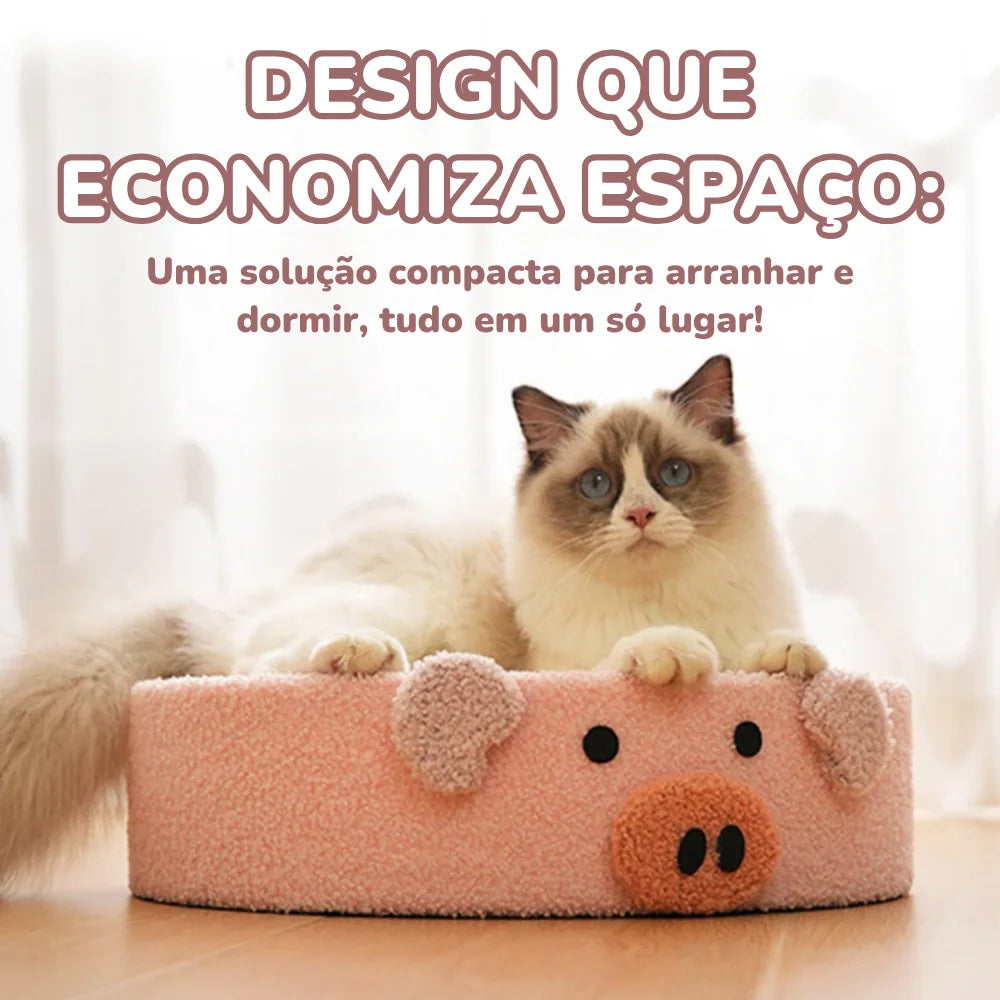 Cama de Sisal Multifuncional – Cama & Arranhador Divertido para Gatos