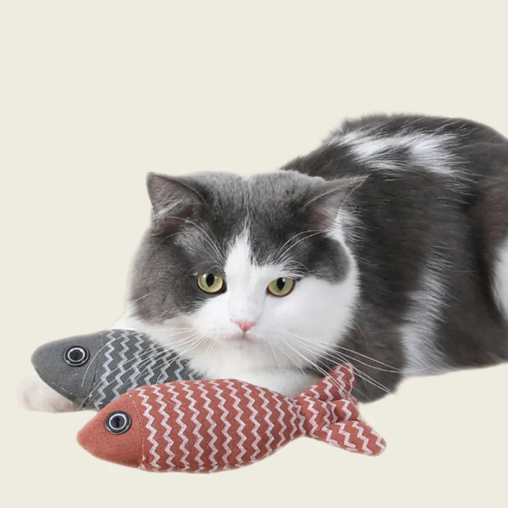 Peixinho Catnip para Gatos – Brinquedo de Mordida e Estímulo Natural