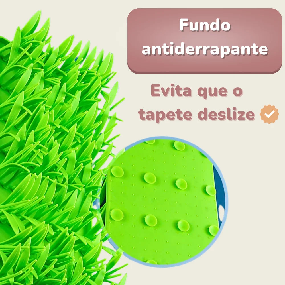 Comedouro de Grama Para Alimentação Lenta de Pets
