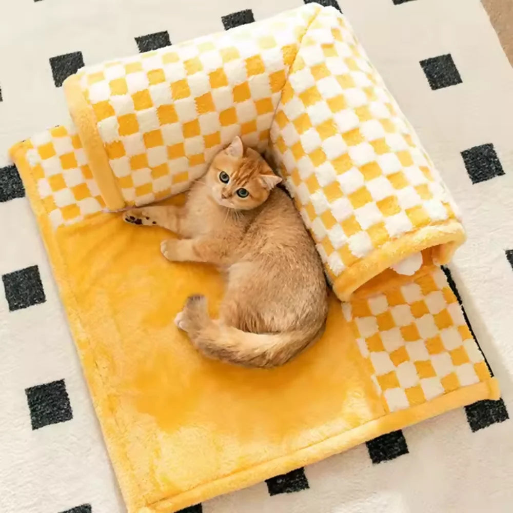 Túnel Interativo com Tapete para Gatos