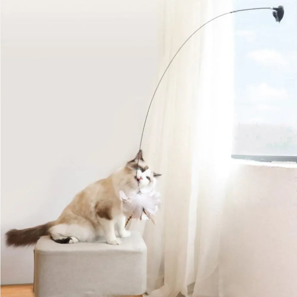 Varinha de Brinquedo Interativo para Gatos | Passarinho Mágico