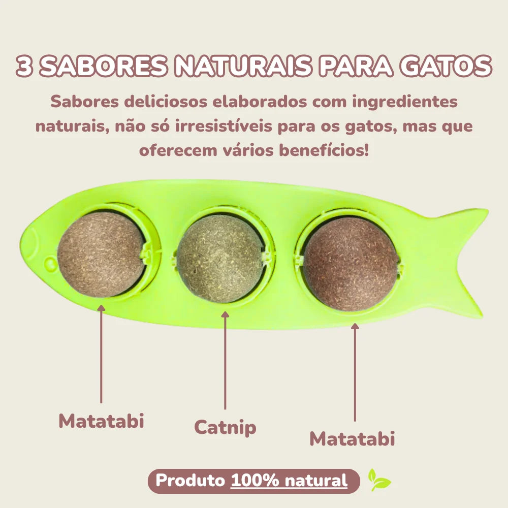 Catnip de Parede com Adesivo para Gatos – Estímulo e Prazer Instantâneo