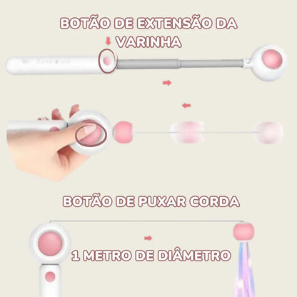 Varinha De Brinquedo Para Gatos | CatFlick: Brinque, Estenda, Surpreenda!