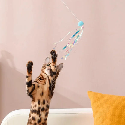 Varinha para Gatos Extensível CatFlick | Estimula Instinto de Caça e Interação