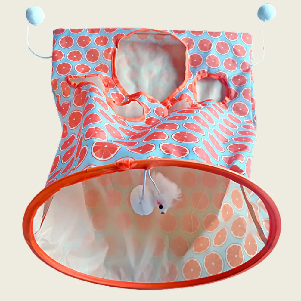 Toca Túnel com Brinquedos de Caça para Gatos | Catsprice™