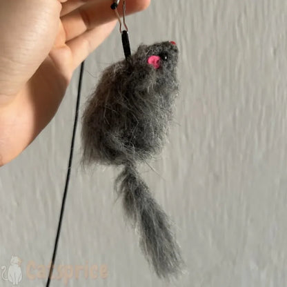 Rato de Porta com Elástico - Brinquedo Interativo para Gatos