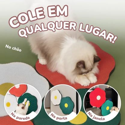 Arranhador Flor de Sisal para Gatos – Para Colar na Parede ou no Chão