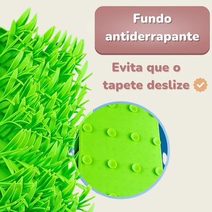 Comedouro de Grama Para Alimentação Lenta de Pets