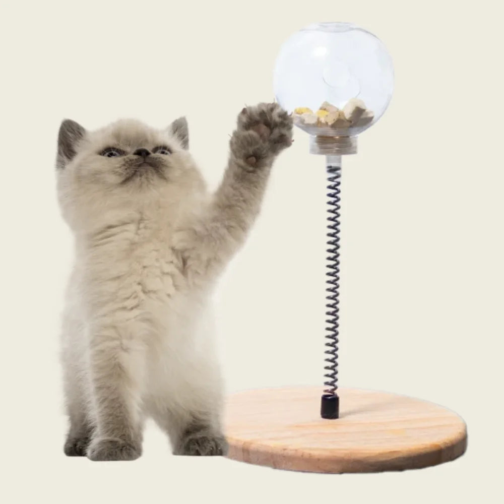 Dispenser de Petiscos Interativo para Gatos – Estímulo Mental e Diversão