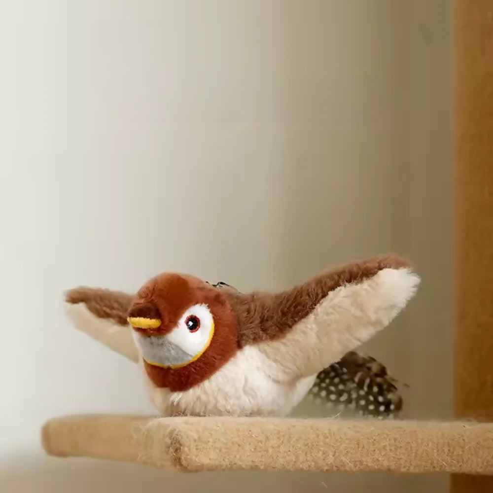 Brinquedo Passarinho Elétrico Interativo Para Gatos