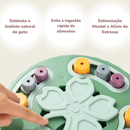 Comedouro Interativo com Peças Encaixáveis para Gatos
