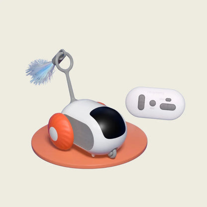 Carro Inteligente com Controle Remoto para Gatos – Brinquedo Automático e Interativo