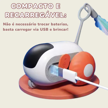 Carro Inteligente com Controle Remoto para Gatos – Brinquedo Automático e Interativo