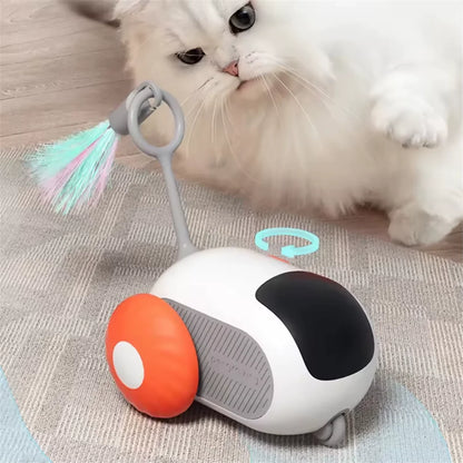 Carro Inteligente com Controle Remoto para Gatos – Brinquedo Automático e Interativo