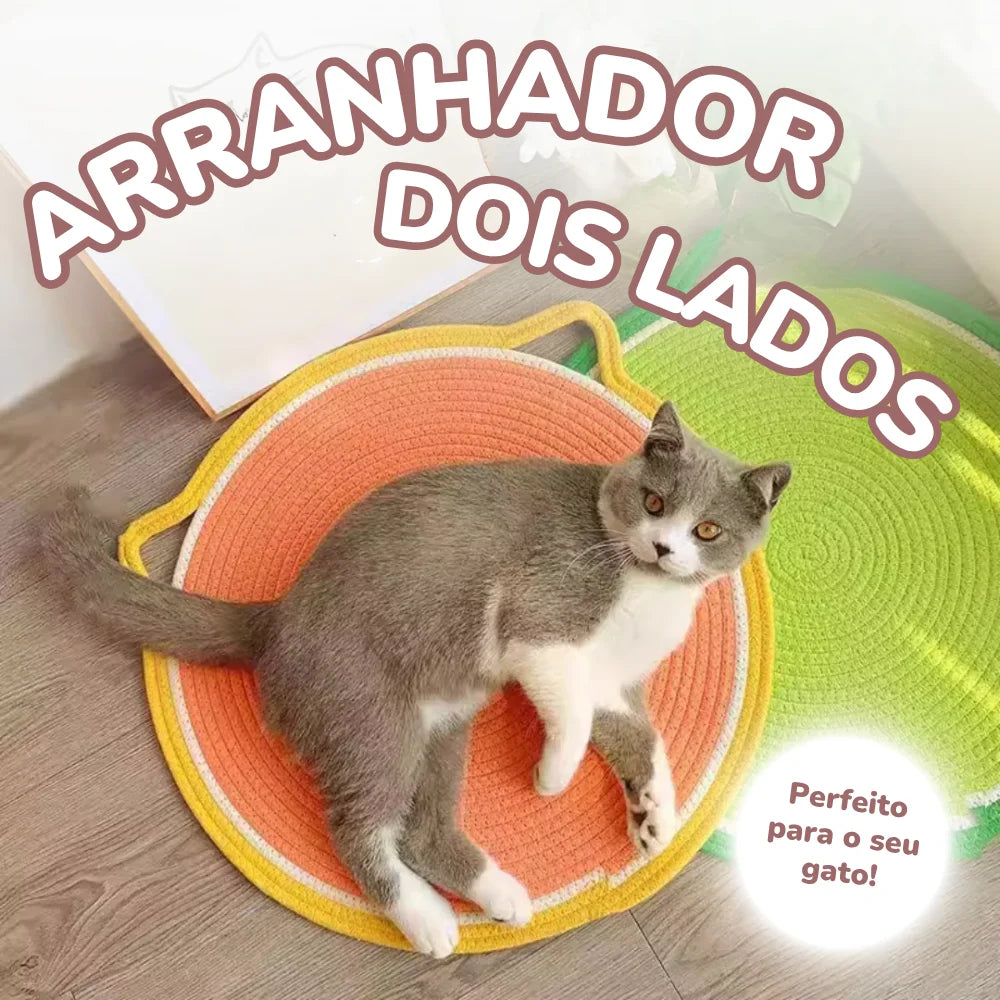 Tapete arranhador de Sisal para Gatos – Durável, Ecológico e Irresistível