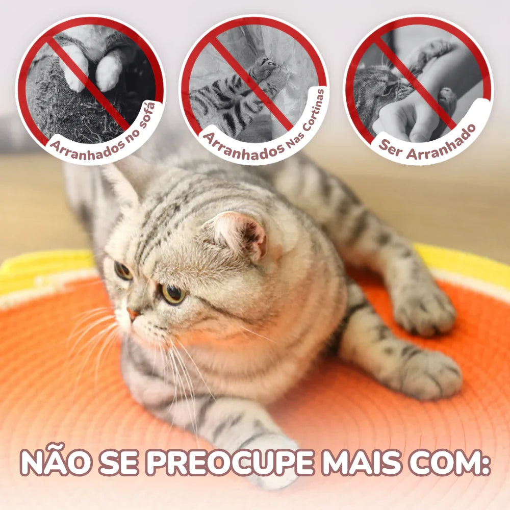 Tapete arranhador de Sisal para Gatos – Durável, Ecológico e Irresistível