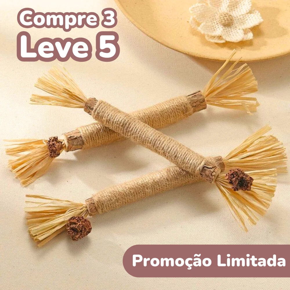Gravetinho de Matatabi Para Gatos - Stick Artesanal (Pague 3 Leve 5 Unidades)