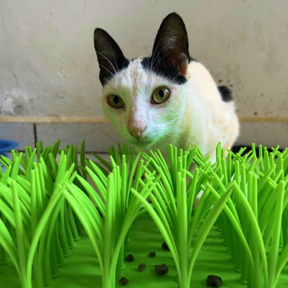 Comedouro de Grama Para Alimentação Lenta de Pets